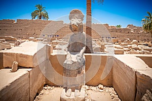 Ancient architecture of Karnak temple in Luxor