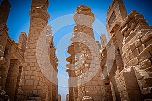 Ancient architecture of Karnak temple in Luxor