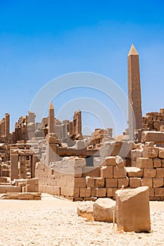 Ancient architecture of Karnak temple in Luxor
