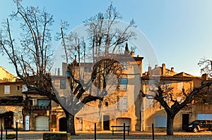 Ancient architecture of Lourmarin. France