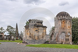 Ancient Architecture and monuments to the dead at Glasgow Necropolis is a Victorian cemetery in Glasgow and is a prominent feature