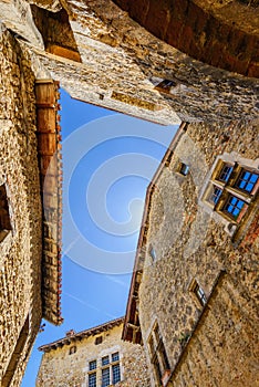 Ancient architecture at Perouges village in France