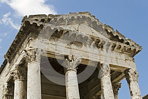 Ancient architecture in Pula, Croatia
