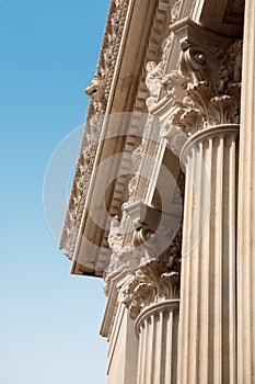 Ancient architecture in Rome, Italy.