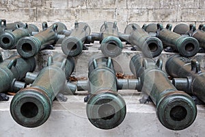 Ancient artillery Cannons