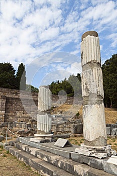 Ancient Asclepio at Kos island in Greece