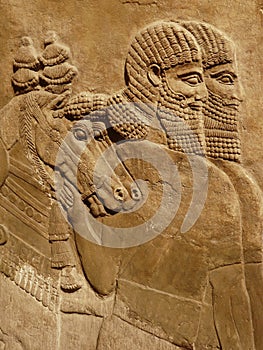 Ancient Assyrian wall carving