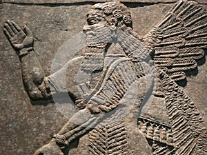 Ancient Assyrian wall carvings