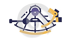 Ancient Astrolabe Navigation Tool Icon: Celestial Mechanics, vector design Generative AI