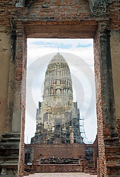 Ancient Ayutthaya Kingdom ruins in Thailand