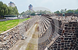 The ancient Aztec ruins of Tlatelolco in Mexico City photo