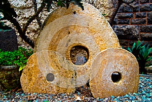 Ancient Ballast Stones for Ship photo