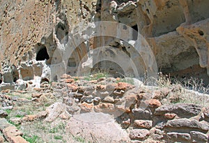 Ancient Bandelier Architectural rock carvings