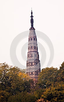 Ancient Baochu Pagoda West Lake Hangzhou Zhejiang China