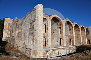 Ancient barracks of the soldiers of the First World War in the N