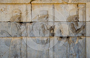 Ancient bas-reliefs of Persepolis photo