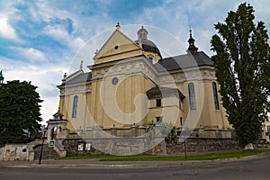 Ancient Basilian monastery outdoor.  City Zhovkva. Western Ukrai photo