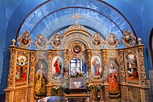 Ancient Basilica Mikhaylovsky Church Vydubytsky Monastery Kiev Ukraine photo