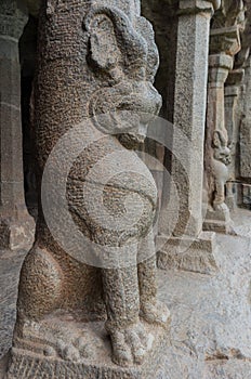 Ancient basreliefs and statues in Mamallapuram, Tamil Nadu, I