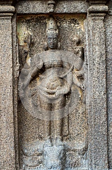 Ancient basreliefs and statues in Mamallapuram, Tamil Nadu, I