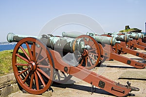 Ancient battle cannons