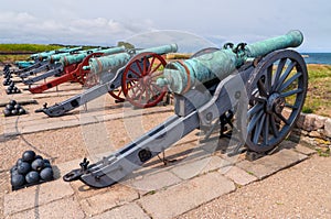 Ancient battle cannons