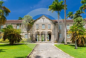 Ancient beautiful building of Codrington College, Barbados