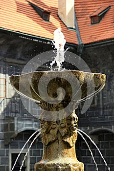 Ancient beautiful fountain waterdpos