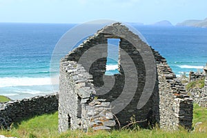 Ancient Beehive Ruins Dingle Penisula Ireland