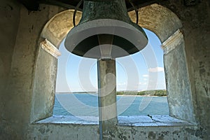 Ancient bell. Euphrasian basilica, Porec, Istria, Croatia. I