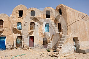 Ancient Berber ghorfas in Ksar of Medenine, Tunisia