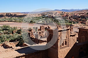 Ancient berber kasbah in Ait Benhaddou