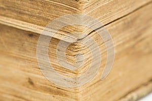 Ancient bible - old book - pages closeup