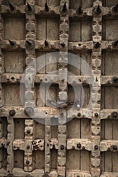 ancient Big Wooden Door, Historical place.