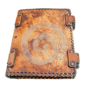 The ancient book in leather cover