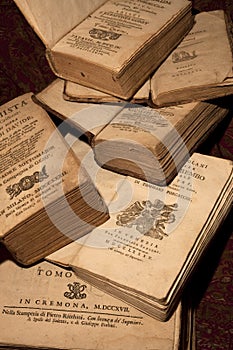 Ancient books of the 18th century