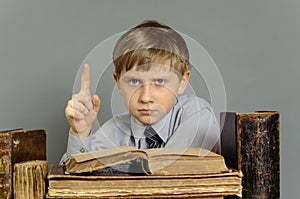 Ancient books a boy , a child Prodigy