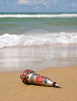Ancient bottle cast ashore