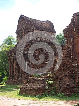 Ancient Brick Buildings in the Hindu Temple Complex of  My Son Vietnam