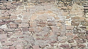 Ancient brick and stone wall