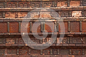 Ancient Bricks Details Iron Pagoda China