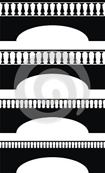 Ancient bridge, balustrade