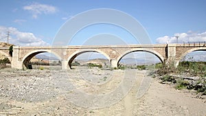 Ancient bridge over Andarax dry river - Rioja