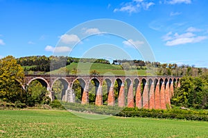 Ancient bridge in a river landscape