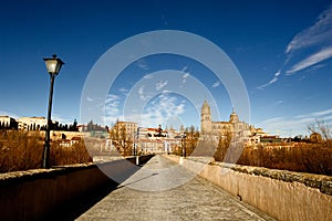 Ancient Bridge in Salamanca, Spain photo