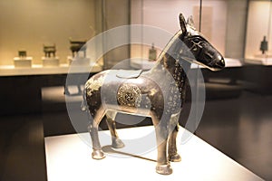 Ancient bronze horse