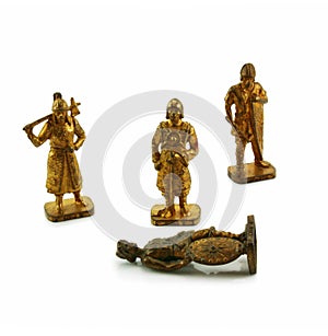 Ancient bronze soldiers