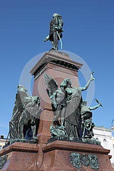 Ancient bronze statue photo