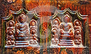Ancient Buddha Bricks Buddhist Iron Pagoda Kaifeng Henan China