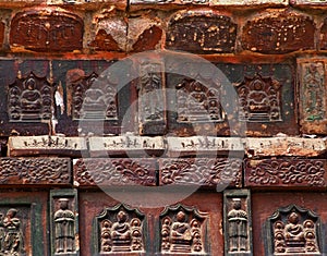 Ancient Buddha Bricks Iron Pagoda China
